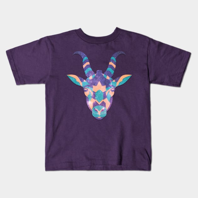 Capricorn Astrological sign Kids T-Shirt by Gemini DayDreamer